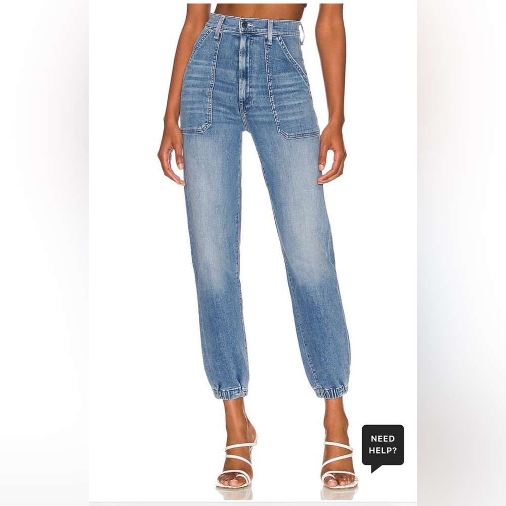Mother Denim The Wrapper Patchy Spring Ankle